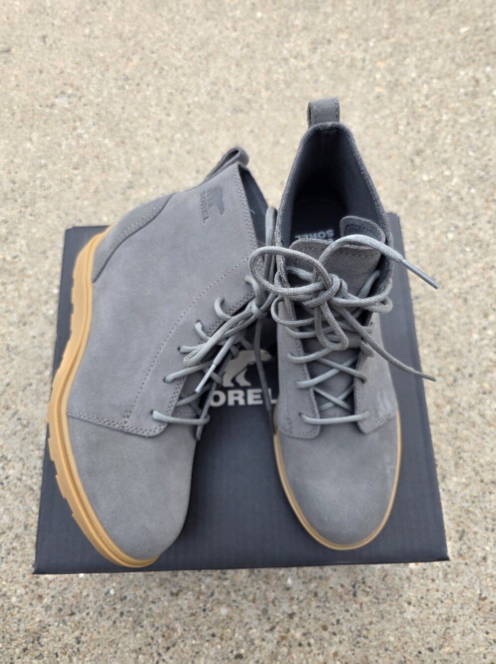 Sorel Women Waterproof Grey Suede Lace-Up Boots 11